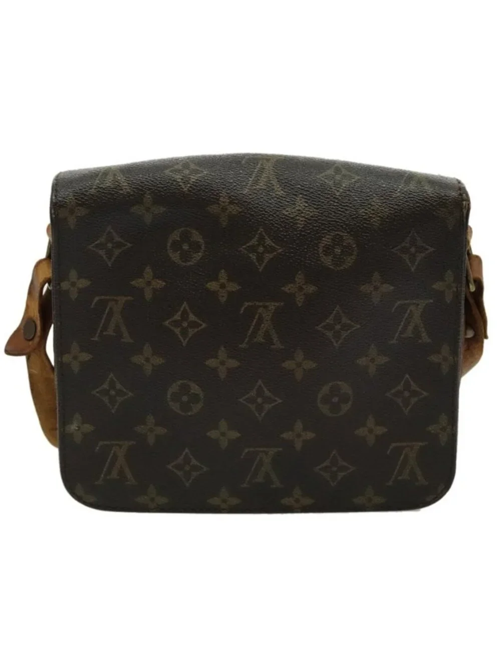 Authentic LOUIS VUITTON Monogram Cartouchiere MM Shoulder Bag M51253 LV